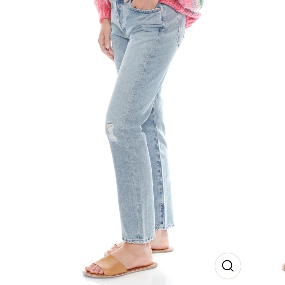 Citizens of Humanity Emerson Slim Boyfriend Mid Rise Jean Light Wash Sz 25